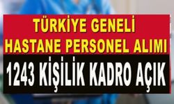 1243 Sağlık Personeli Alınacak!