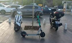 Scooterlerı sağa sola koyanlar Antalya'da cezayı yedi