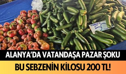 Alanya'da vatandaşa pazar şoku: Bu sebzenin kilosu 200 TL!