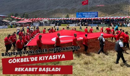 Başpehlivanlar er meydanında: Gökbel'de kıyasıya rekabet başladı