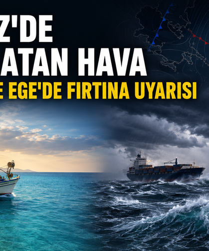 Akdeniz'de Denizcileri Rahatlatacak Hava; Marmara ve Ege'de Fırtına Uyarısı