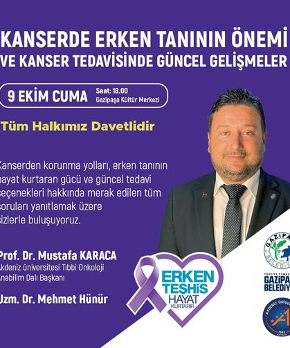 Gazipaşa’da kanser farkındalığı buluşması: Erken tanı semineri