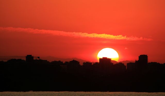 Antalya'da güneşin doğuşunu böyle karşıladılar