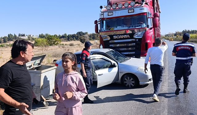 Kamyon önüne alıp, metrelerce sürükledi