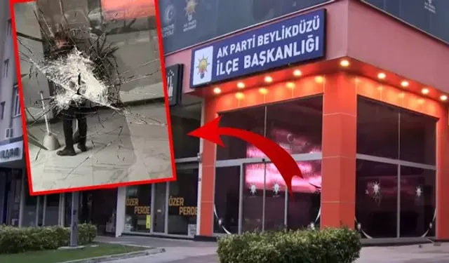 AK Parti binasına taşlı saldırı