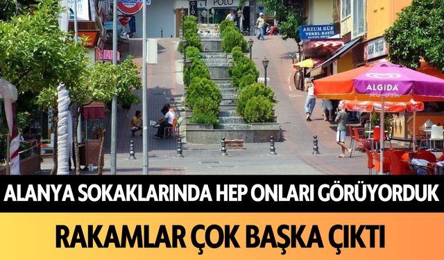 Alanya'da sokaklarda hep onları görüyorduk! Rakamlar çok başka çıktı