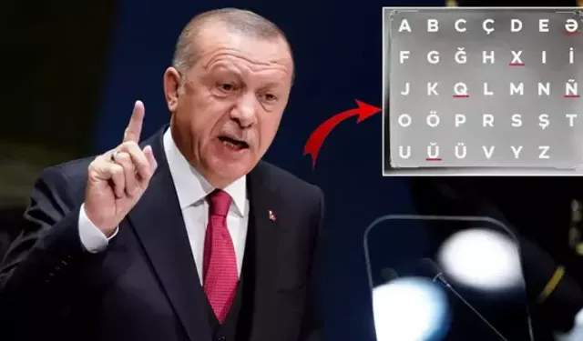 Cumhurbaşkanı Erdoğan 34 harflik yeni alfabeyi duyurdu