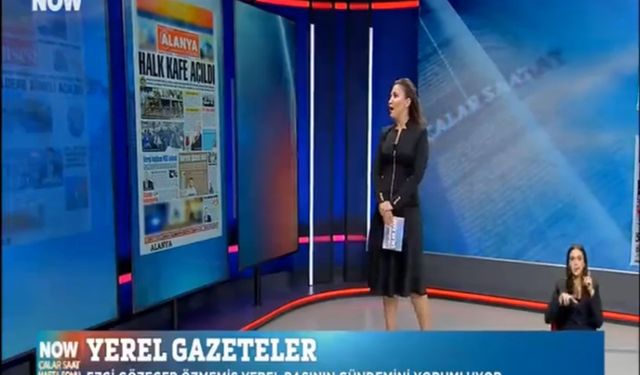 Alanya Postası Gazetesi NOW TV'de gündem oldu