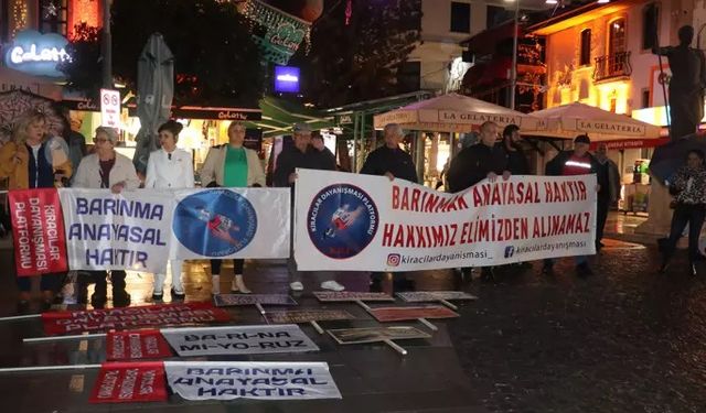 Antalya'da kiracılar ayaklandı