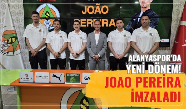 Alanyaspor'da yeni dönem: Joao Pereira imzaladı!