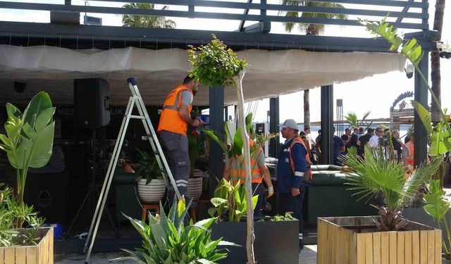 Antalya'da kıyı kanununa aykırı uygulamalara müdahale