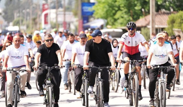 Antalya'da pedallar doğa için döndü