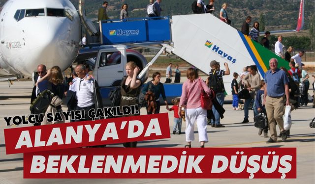 Alanya'da beklenmedik düşüş: Yolcu sayısı çakıldı!