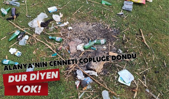 Alanya'nın cenneti çöplüğe döndü: Dur diyen yok!