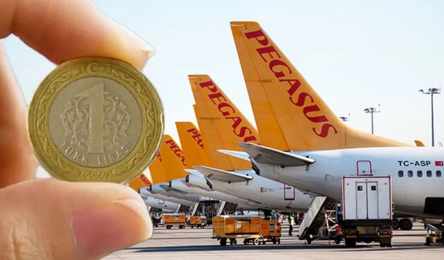 Pegasus yine yaptı yapacağını! 1 TL'ye uçak bileti satıyor