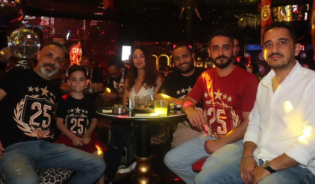 Alanya’da Galatasaray’ın 25. şampiyonluğu coşkuyla kutlandı