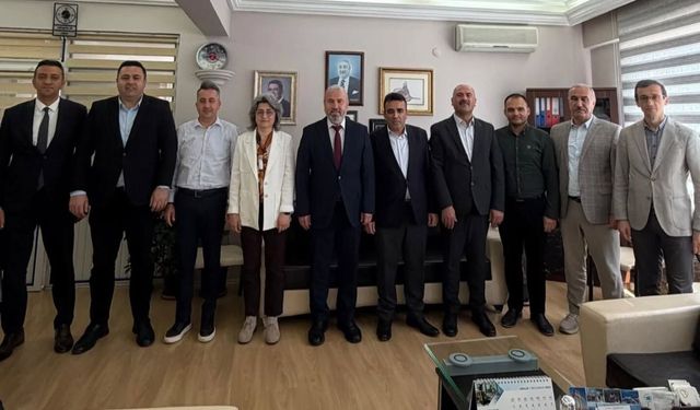 Alanya'da kurum müdürlerinden Değirmenci'ye tebrik ziyareti