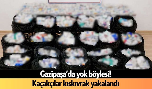 Gazipaşa'da yok böylesi: Kaçakçılar kıskıvrak yakalandı