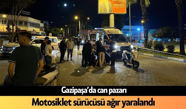 Gazipaşa'da can pazarı: 1 ağır yaralı