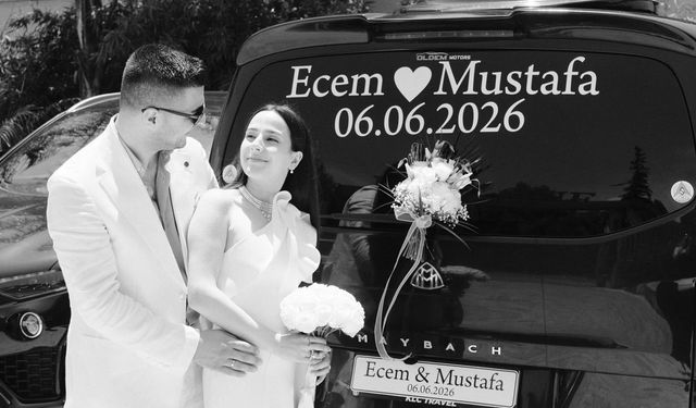 Alanya'da Ecem Tatlı ve Mustafa Ciğerli dünyaevine girdi