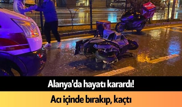 Alanya'da çarptığı gencin hayatını karartıp, evine gitti!