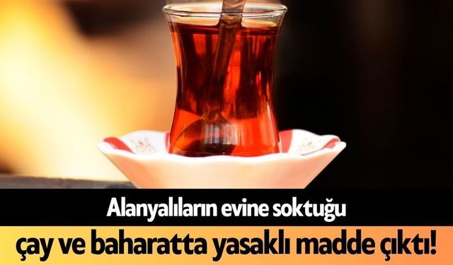 Alanyalıların evine soktuğu çay ve baharatta yasaklı madde çıktı!