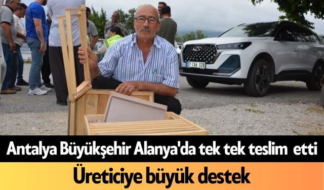 Antalya Büyükşehir Alanya'da tek tek teslim etti