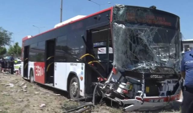 Ankara'da yolcu otobüsü kaza yaptı: 1 ölü