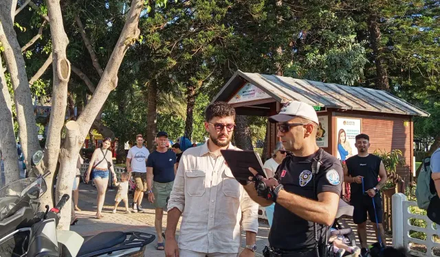 Alanya'da kaldırımda motosiklet sürenlere af yok!