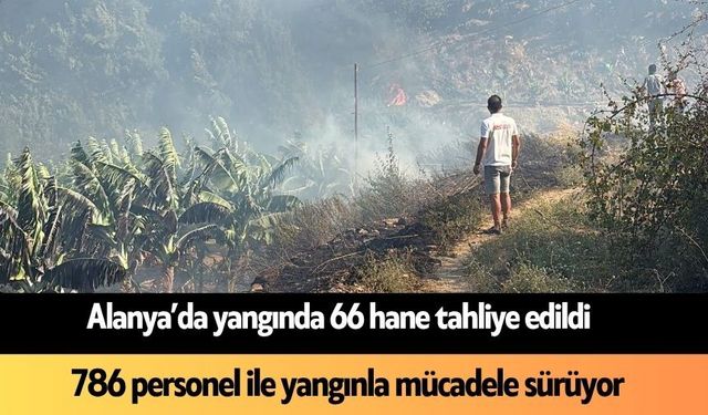 Son Dakika! Alanya'da 66 hane boşaltıldı: 786 personel yangınla mücadele ediyor