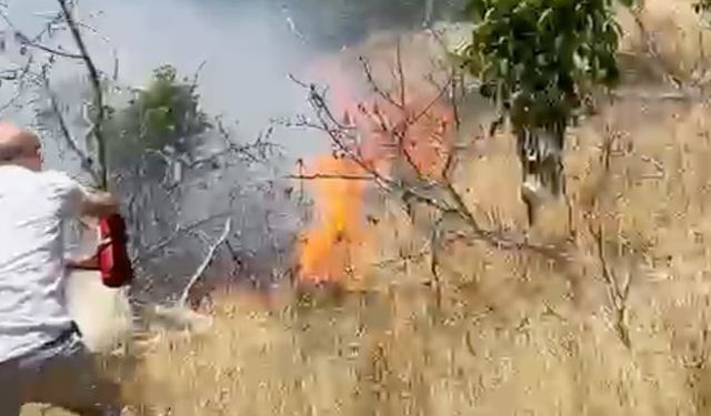 Alanya'da olası büyük yangın vatandaşın duyarlılığı sayesinde önlendi