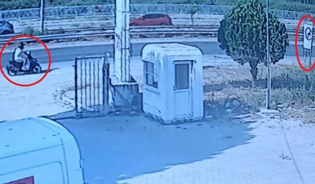Antalya-Manavgat yolunda motosiklet tabelaya çarptı
