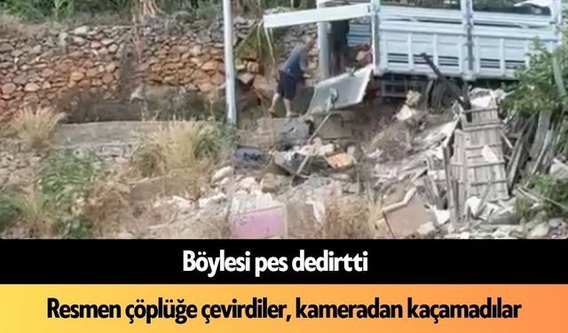 Resmen çöplüğe çevirdiler