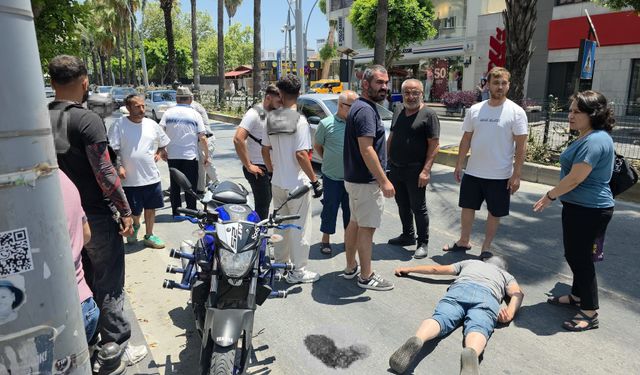 Manavgat'ta Yaya Geçidinde Kaza