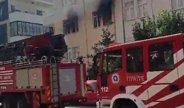 Personel lojmanında yangın çıktı