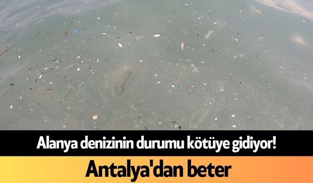 Alanya denizinin durumu kötüye gidiyor! Antalya'dan beter