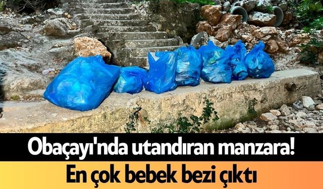 Obaçayı'nda utandıran manzara! En çok bebek bezi çıktı