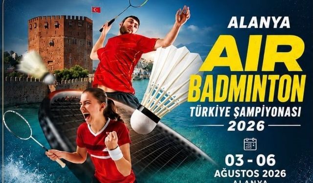 Alanya'da Air Badminton Şampiyonası Başladı