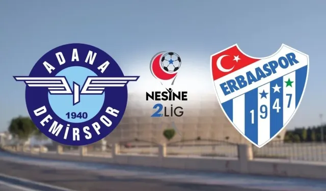 Adana Demirspor - Erbaaspor maçı hangi kanalda? Canlı yayın bilgileri