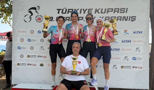 Alanya Belediyespor bisiklette şampiyon
