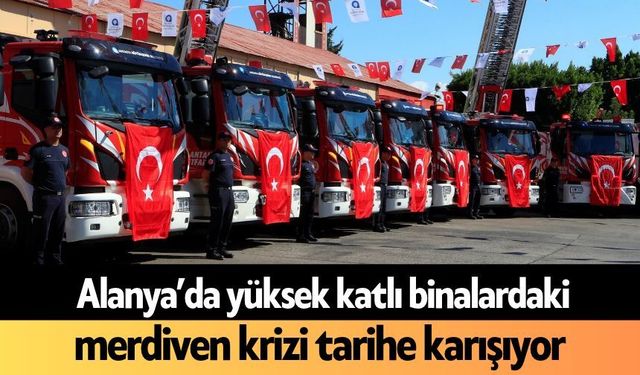 Alanya’da yüksek katlı binalardaki merdiven krizi tarihe karışıyor