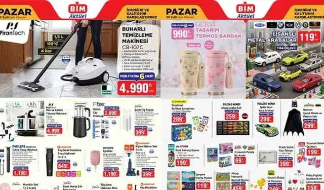 BİM Aktüel 28-29-30 Eylül kataloğu: Bugün neler var?