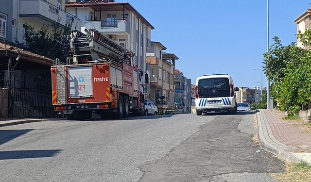 Manavgat’ta çatı ihbarı ekipleri alarma geçirdi