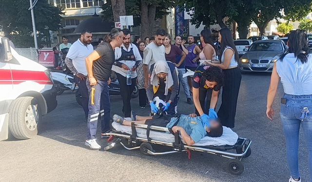Manavgat'ta kaza kamerada! Yaralılar hastaneye kaldırıldı