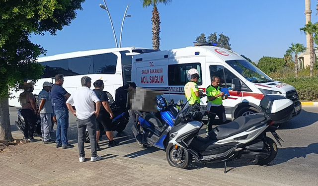 Manavgat'ta zincirleme motosiklet kazası