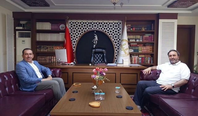 Müftü Seven, Ağrı İl Müftüsü İhsan İlhan’ı ağırladı
