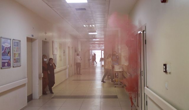 Serik Hastanesi’nde Yangın Alarmı