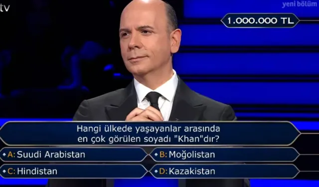 Milyoner’de Khan sorusu merak uyandırdı!