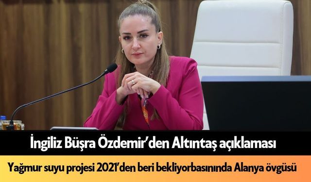 Büşra Özdemir’den Altıntaş açıklaması: Yağmur suyu projesi 2021’den beri bekliyor