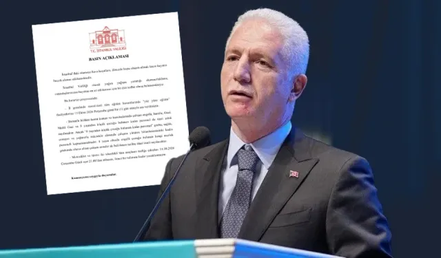 Son dakika l İstanbul Valiliği'nden kritik uyarı geldi